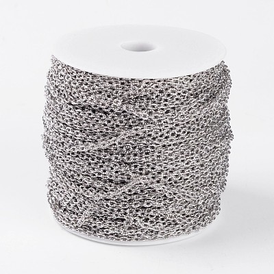 Lead Free & Nickel Free Iron Textured Cable Chains CHT104Y-NF-1