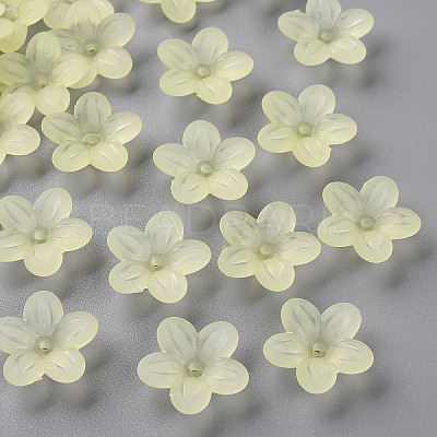 Frosted Acrylic Bead Caps MACR-S371-08A-728-1