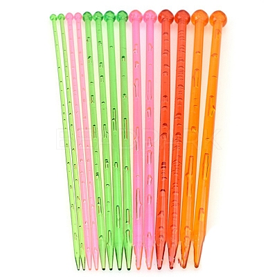 Plastic Handle Head Crochet Hook Set PW-WG45908-02-1