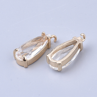 Transparent Glass Pendants GLAA-T007-22-1