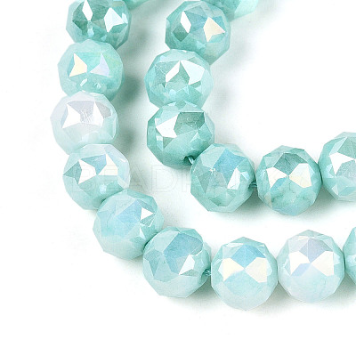 Anti-Tarnish Electroplate Glass Beads Strands GLAA-N010-10mm-10-1