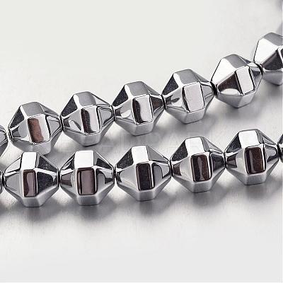 Electroplate Non-magnetic Synthetic Hematite Bead Strands G-F300-29B-01-1