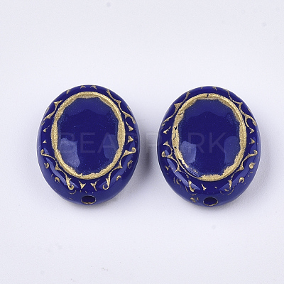 Plating Acrylic Beads X-PACR-T008-06B-1