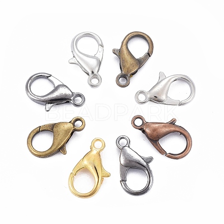 Zinc Alloy Lobster Claw Clasps E105-M-1