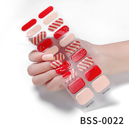 Nail Art Full Cover Nail Stickers MRMJ-YWC0001-BSS-0022-1