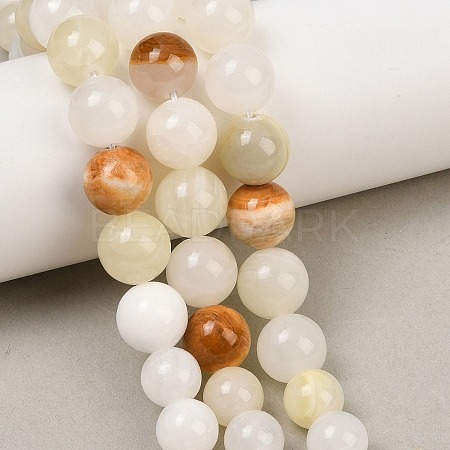 Natural Green Jade Graduated Beads Strands GG-CBA2AE1-A06-A-1