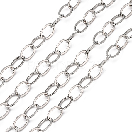 Electroplate Brass Paperclip Chains CHC-L019-31P-1