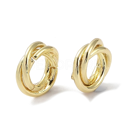 Brass Linking Rings KK-B087-03G-1