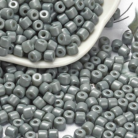 Baking Paint Pearlized Glass Seed Beads SEED-C001-04A-07-1