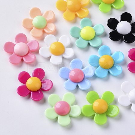 Opaque Acrylic Beads SACR-N007-C-02-1