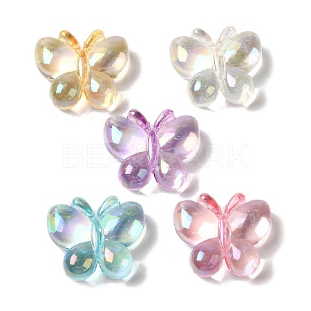 UV Plating Transparent Acrylic Beads OACR-H123-22-1