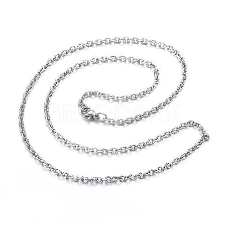 304 Stainless Steel Necklaces NJEW-E080-12P-1