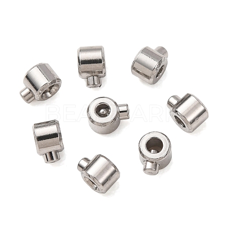 304 Stainless Steel Crimp Beads X-STAS-A151-04P-1