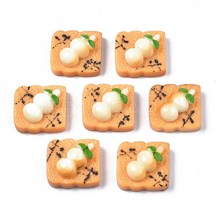 Opaque Epoxy Resin Cabochons CRES-S358-63-1