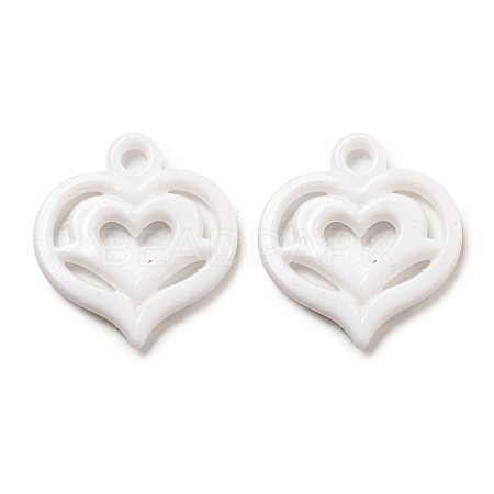 Valentine's Day Opaque Acrylic Pendants SACR-L007-042A-1