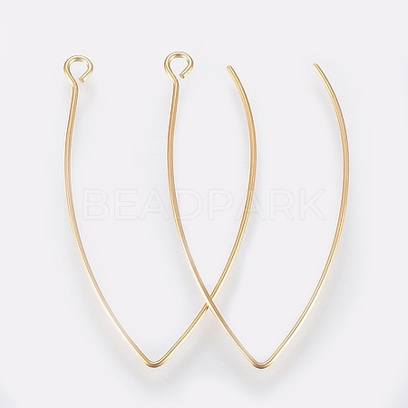 Ion Plating(IP) 304 Stainless Steel Earring Hooks X-STAS-K184-05-01G-A-1