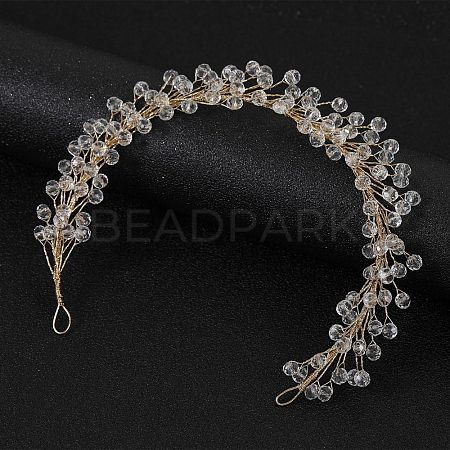 Pearl Crystal Soft Chain Hairband - Bridal Wedding Hair Accessories. ST1292366-1