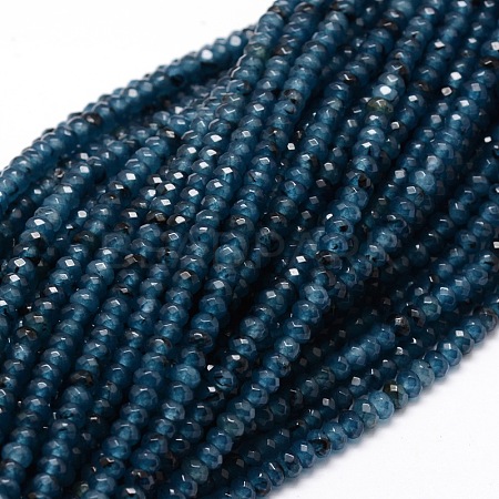 Dyed Natural Malaysia Jade Rondelle Beads Strands X-G-E316-2x4mm-19-1
