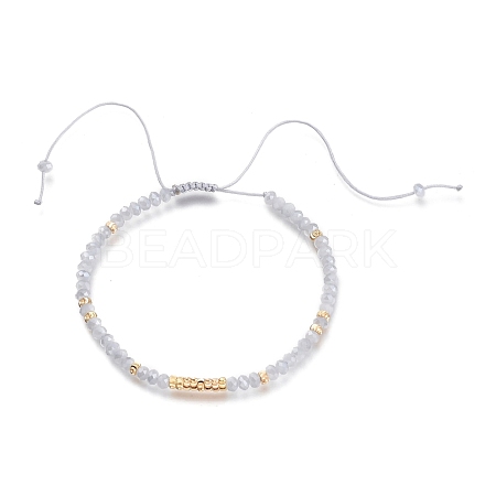 Adjustable Nylon Thread Braided Bead Bracelets BJEW-JB05528-02-1