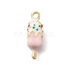 Food Theme Alloy Enamel Pendants X-FIND-C075-10B-G-1