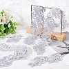 2M Polyester Embroidery Floral Trimming DIY-FG0003-80B-5