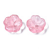 Transparent Spray Painted Imitation Jade Glass Beads GLAA-Q089-003-E004-3