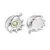 304 Stainless Steel Rhinestone Pendants STAS-Z166-24P-08-2