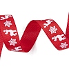 8 Rolls 8 Styles Christmas Printed Polyester Ribbon Sets OCOR-A008-01-2