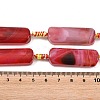 Natural Yellow Agate Beads Strands G-H342-B05-01-4