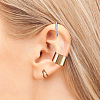 ANATTASOUL 12Pcs 12Pcs Wave & Criss Cross Alloy Cuff Earrings EJEW-AN0001-78-4