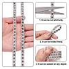 Beadthoven Hotfix with Two Rows Rhinestone DIY-BT0001-31-4