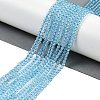 Natural Blue Topaz Beads Strands G-P553-A01-01-2