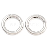 Non-Tarnish 304 Stainless Steel Spring Gate Rings X-STAS-Q032-1B-2