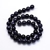 Synthetic Blue Goldstone Round Beads Strands G-O047-11-10mm-3