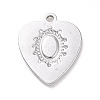 Non-Tarnish 304 Stainless Steel Pendant Cabochon Settings X-STAS-G287-11P-2