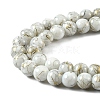 3Strands Baking Paint Glass Beads Strands DGLA-YW0001-55F-1