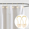 12Pcs Butterfly Acrylic with Iron Shower Curtain Rings for Bathroom HJEW-NB00292-5