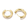 Brass Huggie Hoop Earrings KK-S356-347A-NF-3