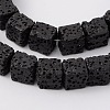 Dyed & Natural Lava Rock Beads Strands G-L435-01-8mm-18-1