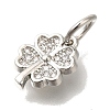 Brass Micro Pave Cubic Zirconia Pendants KK-Q001-12P-2