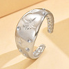 304 Stainless Steel Cuff Open Rings WG21D81-01-1