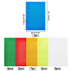 CHGCRAFT 10 Sheets 6 Colors Waterproof Luminous Plastic Self-Adhesive Stickers DIY-CA0004-73-2