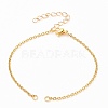 304 Stainless Steel Cable Chain Bracelet Making X-AJEW-JB00782-02-1