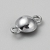 Faceted Glass Flat Round Connector Charms FIND-WH20042-56B-2