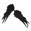 Angel Wing Polyester Embroidery Lace Appliques DIY-WH0034-42A-1