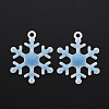 Spray Painted Alloy Enamel Pendants ENAM-N055-036B-NR-2