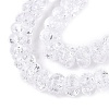 Crackle Transparent Glass Beads Strands GLAA-N069-02A-10-3