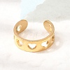304 Stainless Steel Cuff Open Rings for Women SA-CBA82C8-20G-1