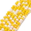 Glass Beads Strands EGLA-A034-M8mm-21-2