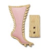 Foot Shaped Bamboo Anklet Storage Jewelry Rack ODIS-G018-01D-2